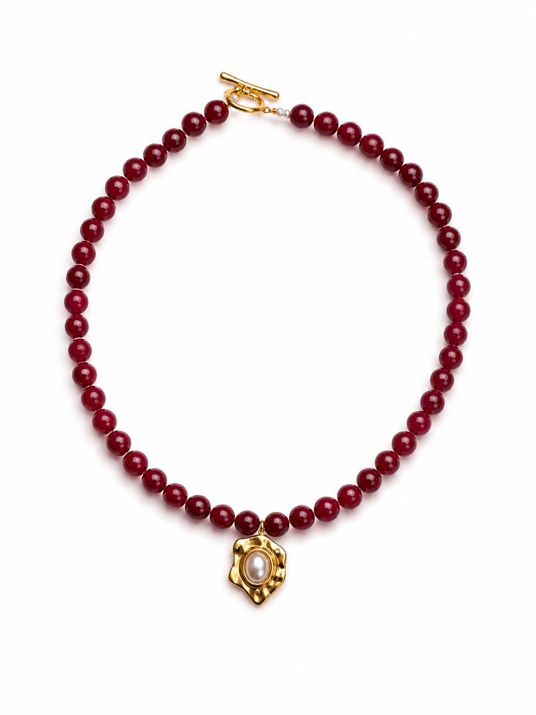 Lady in Pearl [maroon]
