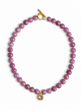 Amorette Mauve Marble Necklace